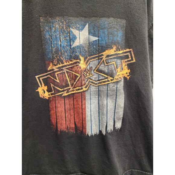 NXT Shirt Texas Graphic Tee Black Wrestling Authentic Lone Star Tee WWE XL - Picture 2 of 7